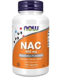 NOW Foods NAC (N-Acetyl Cysteine) 600 mg with Selenium