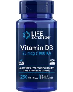 Life Extension Vitamine D3 1000IE 250 softgels