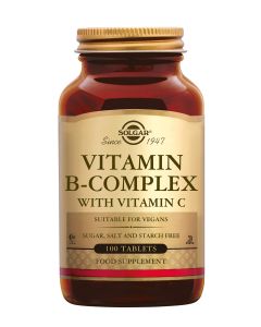 Solgar Vitamin B-complex with Vitamin C 100 tabletten