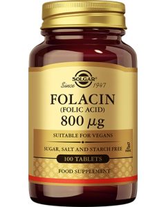 Solgar Folacin (folic acid) 800 mcg