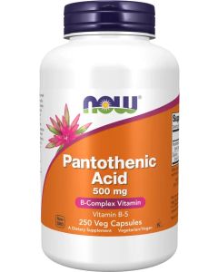 NOW Foods Pantothenic Acid 500 mg 250 capsules