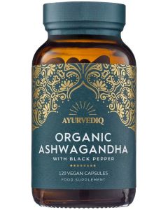 Ayurvediq Wellness Organic Ashwagandha 120 capsules biologisch