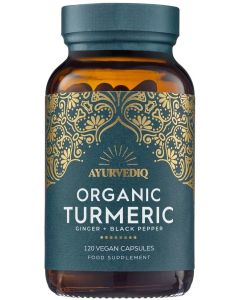 Ayurvediq Wellness Organic Turmeric 120 capsules biologisch