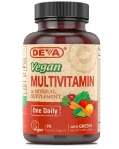 Deva Vegan Multivitamine en Mineralen met ijzer 90 tabletten Deva Vegan Multivitamine en Mineralen met ijzer 90 tabletten