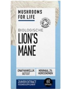Mushrooms4Life Hericium Caps 60 capsules biologisch