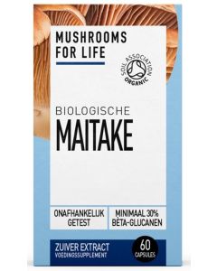 Mushrooms For Life Maitake Caps 60 capsules biologisch