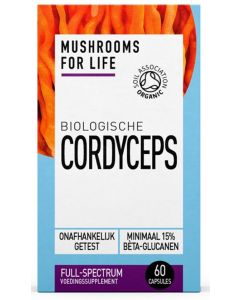 Mushrooms For Life Cordyceps Caps 60 capsules biologisch