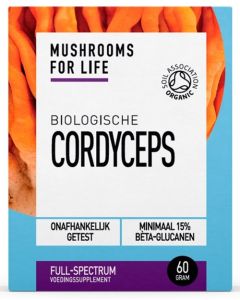 Mushrooms For Life Cordyceps Poeder 60 gram biologisch