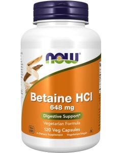 NOW Foods Betaine HCI 120 capsules