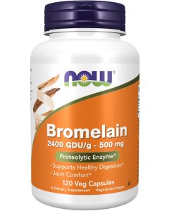 NOW Foods Bromelain 2400 GDU/g - 500 mg 120 capsules