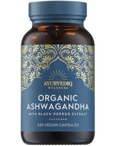 Ayurvediq Wellness Organic Ashwagandha 120 capsules biologisch