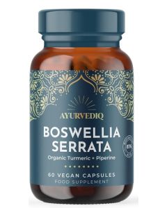 Ayurvediq Wellness Boswellia Serrata, Turmeric & Black Pepper Extract 60 capsules