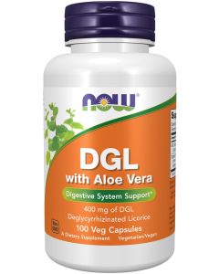 NOW Foods DGL with Aloe Vera (Deglycyrrhizinated Licorice) 100 capsules