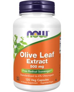 NOW Foods Olive Leaf Extract 500 mg 120 capsules