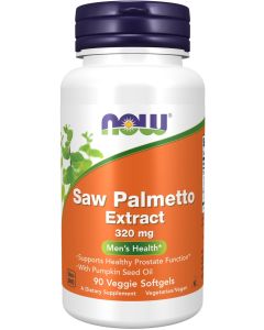 NOW Foods Saw Palmetto Extract 320 mg with Pumpkin Seed Oil 90 softgels