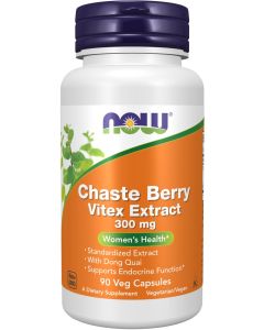 NOW Foods Chaste Berry Extract 300 mg with Dong Quai 90 capsules