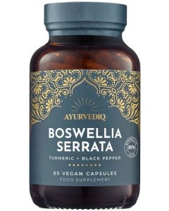 Ayurvediq Wellness Boswellia Serrata, Turmeric & Black Pepper Extract 60 capsules