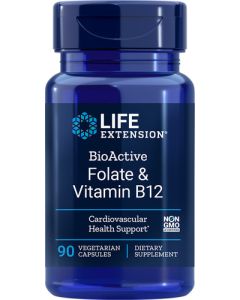 Life Extension Bioactive Folate & Vitamin B12 90 capsules