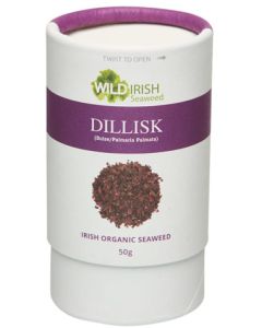 Wild Irish Seaweeds Organic Irish Dulse Dillisk vlokken 50 gram biologisch
