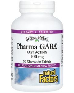 Natural Factors Pharma GABA® 100mg kauwtabletten 60 kauwtabbleten