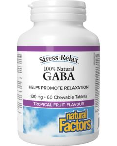 Natural Factors Pharma GABA&reg; 100mg kauwtabletten 60 kauwtabbleten