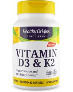 Healthy Origins Vitamine D3 & K2
