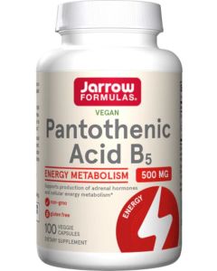 Jarrow Formulas Vitamin B5 Pantothenic Acid 500 100 capsules
