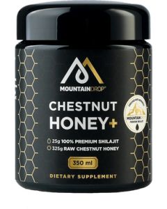 Mountaindrop Raw Chestnut Honey & Shilajit 350 gram