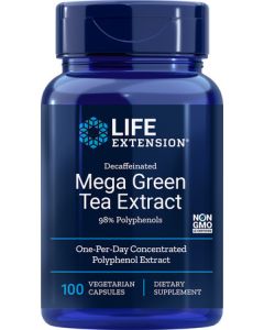 Life Extension Mega Green Tea Extract Decaffeinated 100 capsules