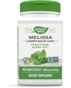 Nature's Way Melissa-Lemon Balm 100 capsules