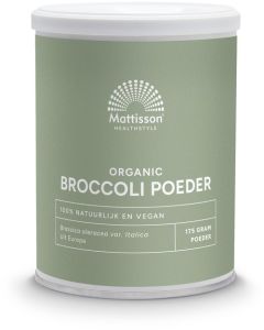 Mattisson Broccoli Poeder Bio 175 gram biologisch