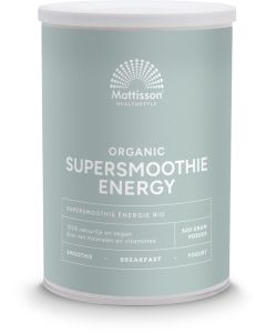 Mattisson Organic Supersmoothie Energie 500 gram biologisch