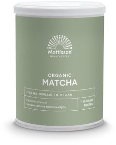 Mattisson Organic Matcha 125 gram biologisch