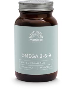 Mattisson Omega 3-6-9 -Vis, Teunisbloem en Lijnzaadolie 60 capsules
