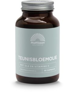 Mattisson Teunisbloemolie met vitamine E - 1000 mg 90 capsules