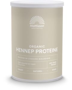 Mattisson Absolute Hennep Prote&iuml;ne Poeder Bio 400 gram biologisch