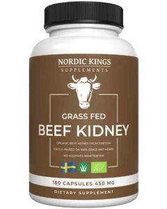 Nordic Kings Supplements Organic Beef Kidney 180 capsules biologisch