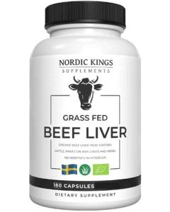Nordic Kings Supplements Organic Beef Liver 180 capsules biologisch