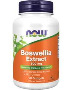 NOW Foods Boswellia Extract 500 mg in MCT Oil Base 90 softgels