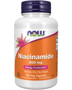NOW Foods Niacinamide 500 mg 100 capsules