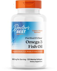 Doctor's Best Omega 3 Fish Oil 1000 mg 120 capsules