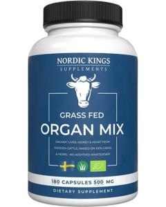 Nordic Kings Supplements Organic Orgaan Mix 180 capsules biologisch