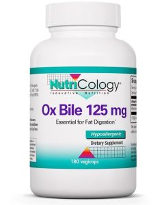 Nutricology Ox Bile (Ossengal) 125 mg 180 capsules