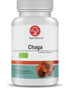 Purason Chaga Superspores© Extract Bio 120 capsules biologisch