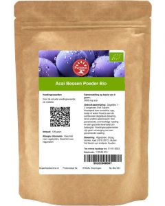 Purason Açaí Bessen Poeder Bio 125 gram biologisch