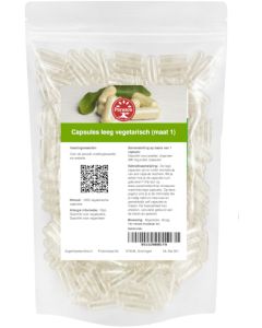 Purason Empty Caps Capsules leeg vegetarisch (maat 1)