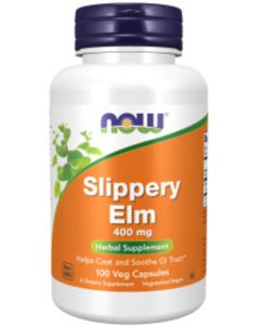 NOW Foods Slippery Elm (Ulmus rubra) 400 mg 100 capsules