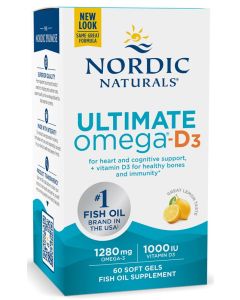 Nordic Naturals Ultimate Omega-D3 120 softgels
