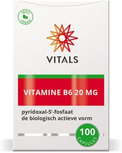 Vitals Vitamine B6 pyridoxaal-5-fosfaat 20mg 100 capsules