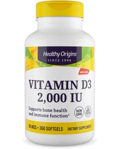 Healthy Origins Vitamine D3 2000 IE
